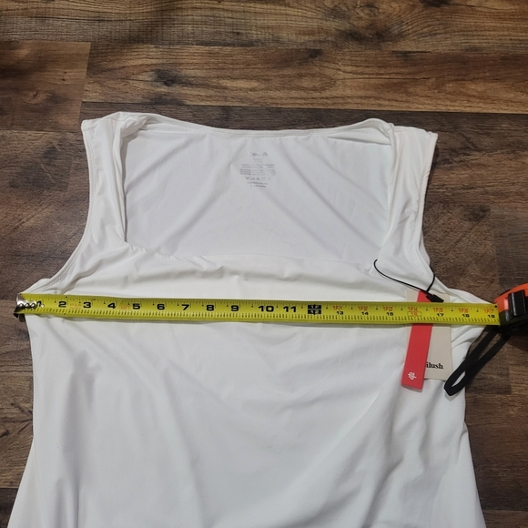 Popilush White Sleeveless Square Neck Shapewear Tummy Control Bodysuit Size 3XL - Picture 9 of 12